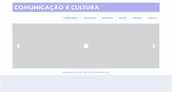 Desktop Screenshot of comcultura.org.br