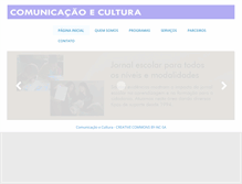Tablet Screenshot of comcultura.org.br